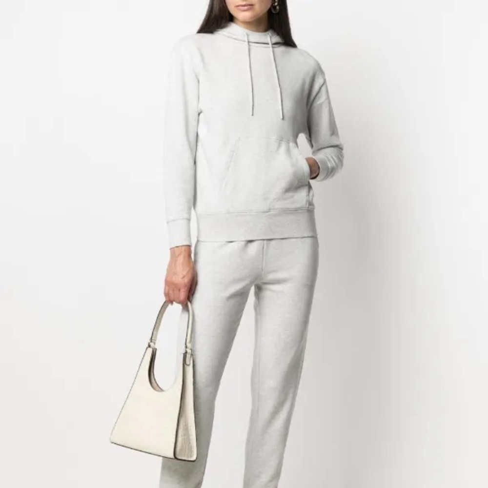 Vince gray cotton terry hoodie sweatshirt - Medium